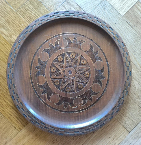 Vintage holzteller - vintage,