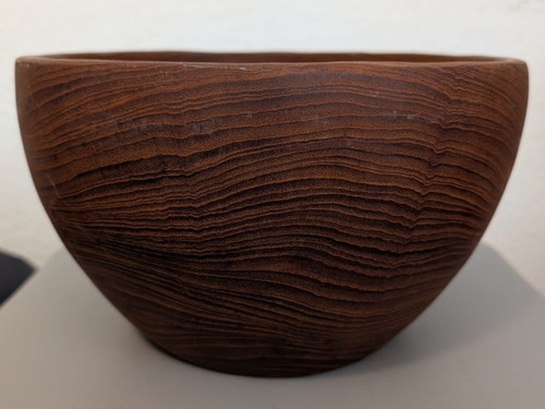 Alte teakholz schale - schale, schüssel
