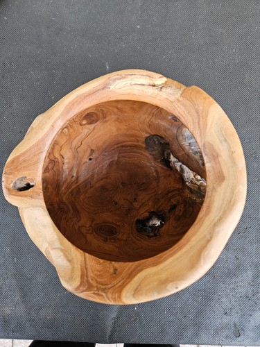 Teak holzvase dekoartikel holz - holzvase,