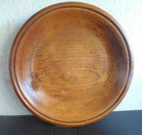 Vintage große runde holz - große,