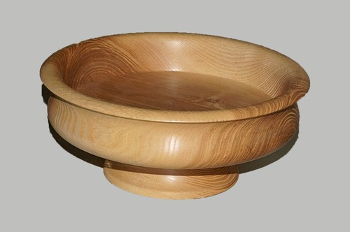 Holzschale mit fuß - holzschale,