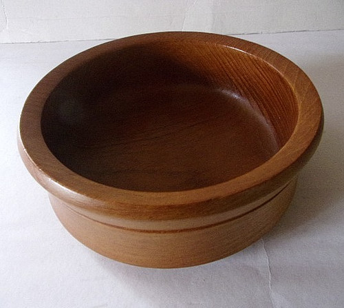 Vintage teakholz schale - teakholz,