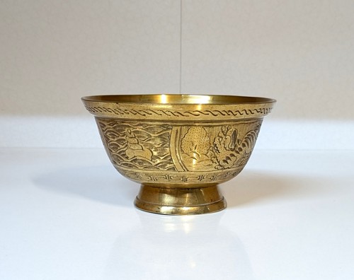 Vintage chinese brass bowl - chinese,