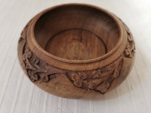 Vintage alte holz schale - alte, holz-schale