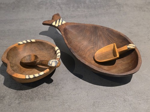 Afrikanisches holzschalen set - afrikanisches,