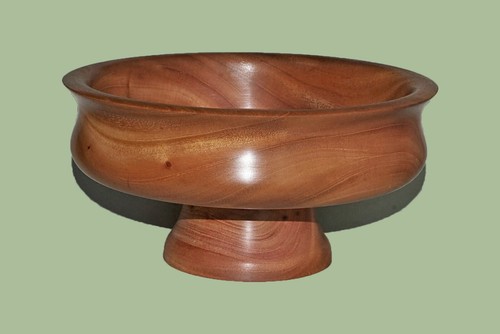 Holzschale mit fuß - holzschale,