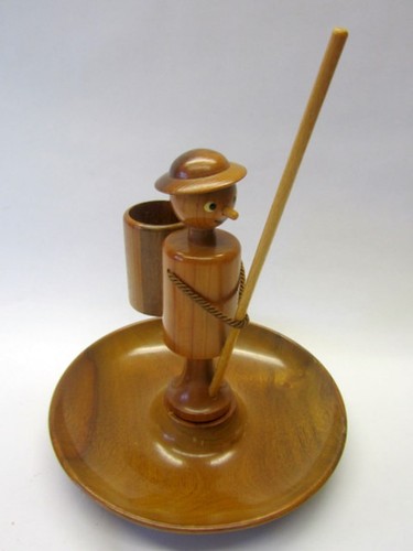 Nuß snack schale holz figur - nuß,