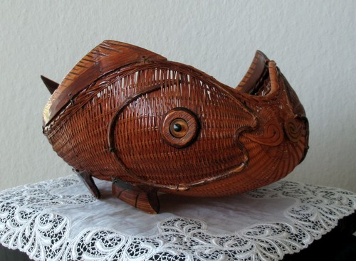 Alter korb schale - -,