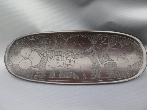Afrikanische holzschale oval - afrikanische,