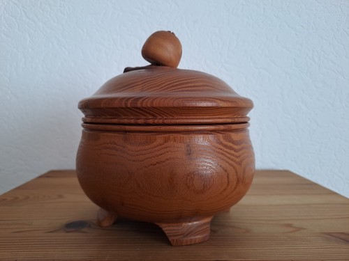 Holzschale gedrechselt unikat - holzschale,