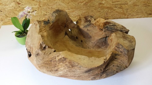 Schale teakholz obstschale - teakholz,
