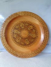 Teller Wandteller Holzteller