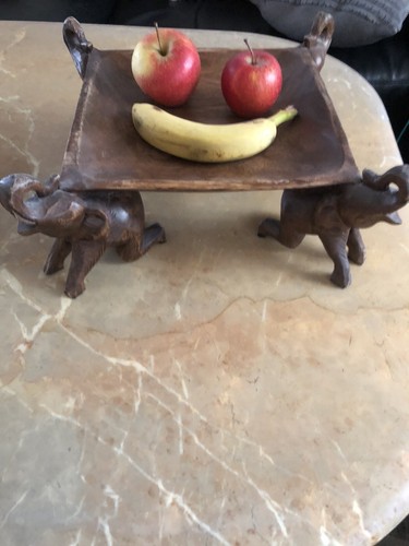 Teakholz schale obstschale - teakholz,