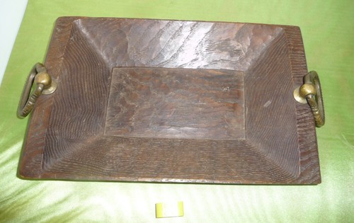 Alte längliche holzschale - alte,